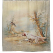 Engelse Setter Douchegordijn (Voorkant)