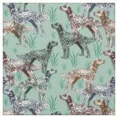 Engelse Setter fabric Stof (Swatch)