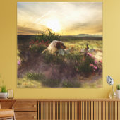 Engelse Setter, fazantjacht Canvas Afdruk (Insitu (Woonkamer))