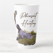 Engelse Setter, fazantjacht Latte Mok (Voorkant)