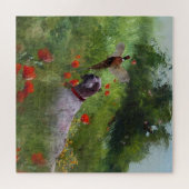 Engelse Setter, fazantjacht Legpuzzel (Horizontaal)