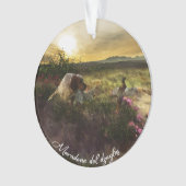 Engelse Setter, fazantjacht Ornament (voorkant)