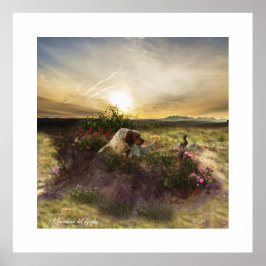 Engelse Setter, fazantjacht Poster