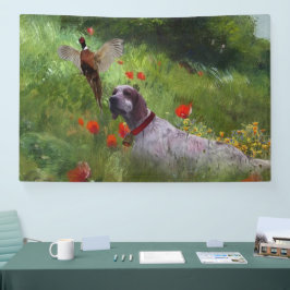 Engelse Setter, fazantjacht Spandoek