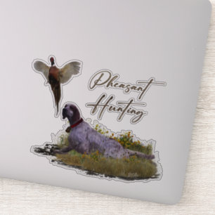 Engelse Setter, fazantjacht Sticker