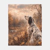 Engelse Setter Fleece Deken (Voorkant)