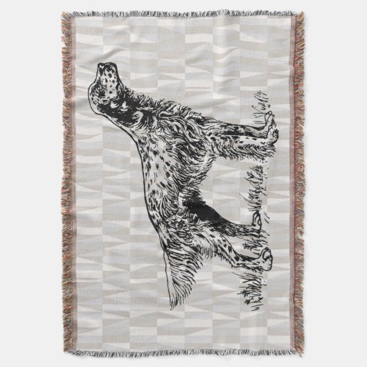 engelse setter gooit deken (Voorkant Verticaal)