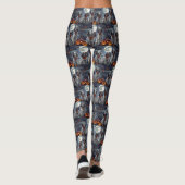 Engelse Setter Halloween Griezelig Leggings (Achterkant)
