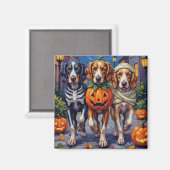 Engelse Setter Halloween Kostuum Magneet (Voorkant / Achterkant)