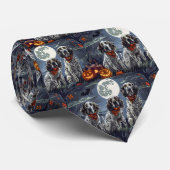 Engelse Setter Halloween Spoken Stropdas (Opgerold)