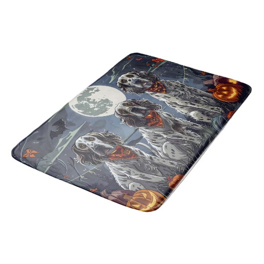 Engelse Setter Halloween Spooky Badmat (Gekanteld)