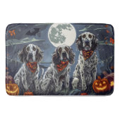 Engelse Setter Halloween Spooky Badmat (Voorkant)
