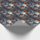 Engelse Setter Halloween Spooky Cadeaupapier (Hoek)