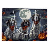Engelse Setter Halloween Spooky Groot Cadeauzakje (Achterkant)