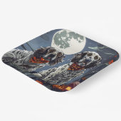 Engelse Setter Halloween Spooky Papieren Bordje (Gebogen)