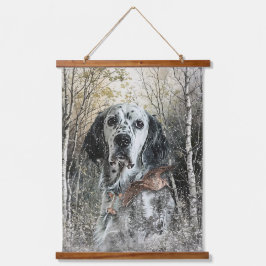 Engelse Setter Hangend Wandkleed