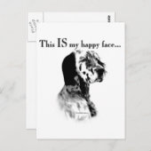 Engelse Setter Happy Face Briefkaart (Voorkant / Achterkant)