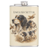 Engelse Setter Heupfles (Voorkant)