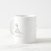 Engelse Setter-hond Aquarel Ras Citaat Koffiemok (Voorkant links)