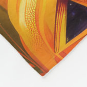 Engelse Setter hond Halloween heks en pompoen Fleece Deken (Hoek)