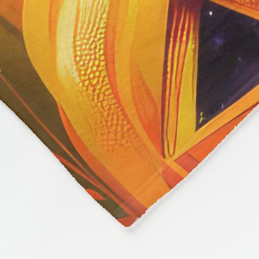 Engelse Setter hond Halloween heks en pompoen Fleece Deken (Hoek)