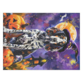 Engelse Setter hond Halloween heks en pompoen Tafelkleed (Voorkant (Horizontaal))