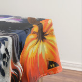 Engelse Setter hond Halloween heks en pompoen Tafelkleed (Voorbeeld)