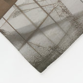 Engelse Setter Hond in Sneeuw Kerstmis Fleece Deken (Hoek)