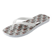 Engelse Setter Hond Kerst Feestelijk Teenslippers (Schuin)
