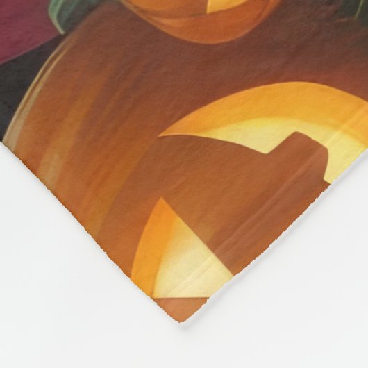 Engelse Setter Honden Pompoen Halloween Grappig Fleece Deken (Hoek)