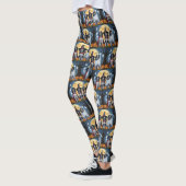 Engelse Setter Honden Pompoen Halloween Grappig Leggings (Links)
