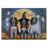 Engelse Setter Honden Pompoen Halloween Grappig Snijplank (Voorkant)