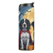 Engelse Setter Honden Pompoen Halloween Grappig Thermosbeker (Gedraaid links)