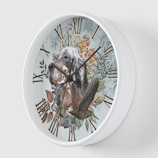 Engelse setter, houtsnip jacht, kunst (Hoek)