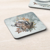 Engelse setter, houtsnip jacht, kunst bier onderzetter (Linkerzijde)