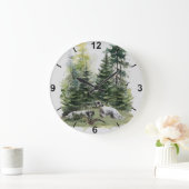 Engelse setter, houtsnip jacht, kunst grote klok (Huis)
