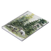 Engelse setter, houtsnip jacht, kunst notitieboek (Linkerzijde)