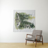 Engelse setter, houtsnip jacht, kunst wandkleed (In Situ (horizontaal))