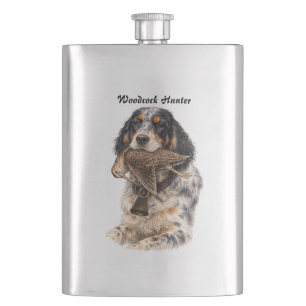 Engelse Setter, Houtsnip Jagen ,Hond Kunst Flacon