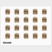 Engelse Setter, houtsnip jagen Ronde Sticker (Vel)