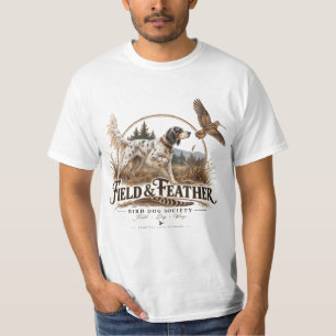 Engelse Setter, houtsnip jagen T-shirt