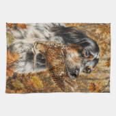 Engelse Setter, houtsnip jagen Theedoek (Horizontaal)