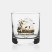 Engelse Setter, Houtsnip jagen Whisky Glas (Achterkant)