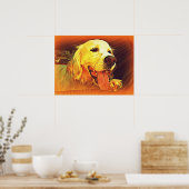 Engelse Setter Hunting Dog Poster (Keuken)