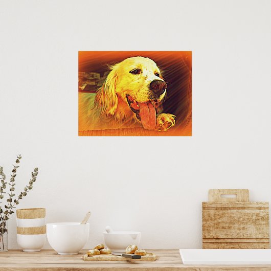 Engelse Setter Hunting Dog Poster (Keuken)