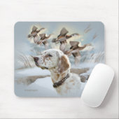 Engelse Setter Hunts Mousepad Muismat (Met muis)