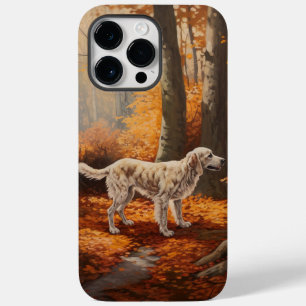 Engelse Setter in Autumn Leaves Herfst Inspire Case-Mate iPhone 14 Pro Max Hoesje