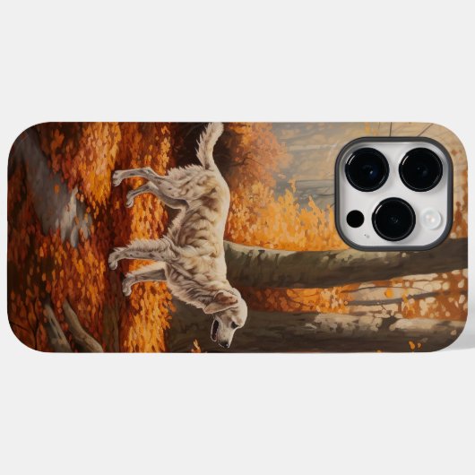 Engelse Setter in Autumn Leaves Herfst Inspire Case-Mate iPhone Case (Achterkant (horizontaal))