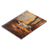 Engelse Setter in Autumn Leaves Herfst Inspire Notitieboek (Linkerzijde)