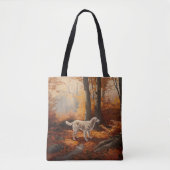 Engelse Setter in Autumn Leaves Herfst Inspire Tote Bag (Voorkant)